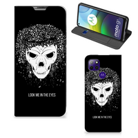 Mobiel BookCase Motorola Moto G9 Power Skull Hair - thumbnail