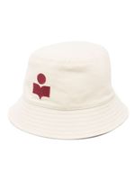 ISABEL MARANT Haley logo-embroidered bucket hat - Tons neutres