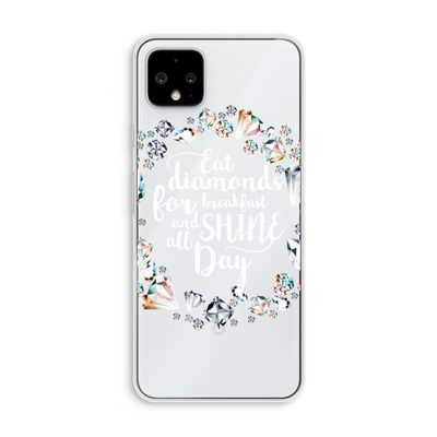 Diamonds: Pixel 4 XL Transparant Hoesje