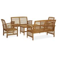 5-delige Loungeset massief acaciahout