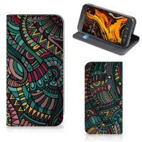 Samsung Galaxy Xcover 4s Hoesje met Magneet Aztec