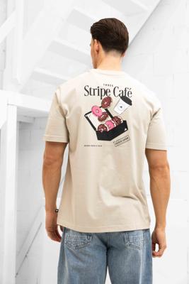 Adidas Coffee Cafe Donut Box Graphic T-Shirt Heren Beige - Maat M - Kleur: Beige | Soccerfanshop