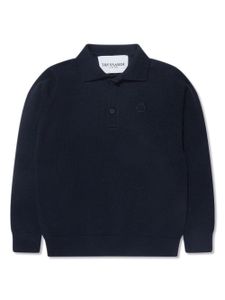 TRUSSARDI JUNIOR polo en coton à logo brodé - Bleu