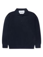 TRUSSARDI JUNIOR polo en coton à logo brodé - Bleu