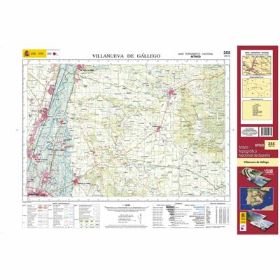 Topografische kaart 355 MT50 Villanueva de Gállego | CNIG - Instituto Geográfico Nacional1