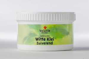 Witte klei poeder