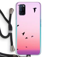 Fly away: Oppo A72 Transparant Hoesje met koord