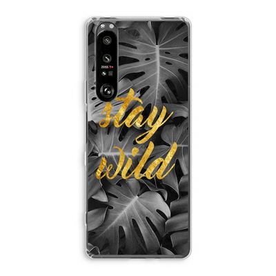 Stay wild: Sony Xperia 1 III Transparant Hoesje