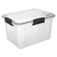 5Five opberg Box met deksel - Protect - 18 liter - 38 x 29 x 25 cm - kunststof - transparant