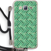Moroccan tiles 2: Samsung Galaxy J3 (2016) Transparant Hoesje met koord