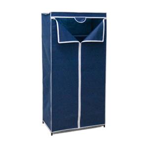 Mobiele opvouwbare kledingkast blauw 75 x 46 x 160 cm