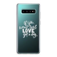 Partner in crime: Samsung Galaxy S10 Plus Transparant Hoesje