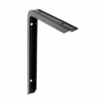 AMIG Plankdrager/planksteun - aluminium - gelakt zwart - H200 x B150 mm - max gewicht 60 kg