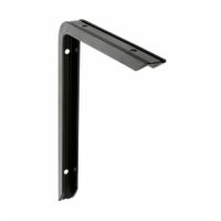 AMIG Plankdrager/planksteun - aluminium - gelakt zwart - H200 x B150 mm - max gewicht 60 kg