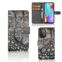 Samsung Galaxy A52 | Telefoonhoesje | Met pasjeshouder | Krokodillenprint