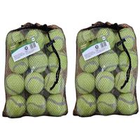 DID Tennisballen - 24x - geel - rubber/katoen - standaard formaat - buitenspeelgoed