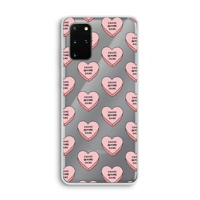 Chicks before dicks: Samsung Galaxy S20 Plus Transparant Hoesje