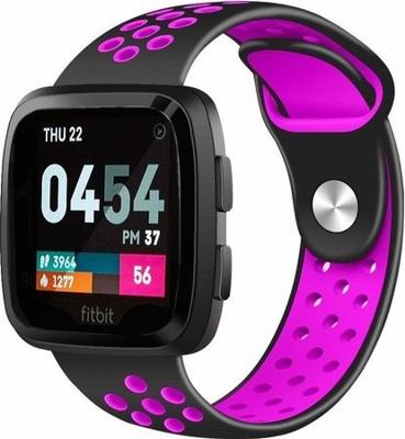 Fitbit Versa Dubbel Sport Band - Zwart Paars Fitbit Versa Dubbel Sport Band - Zwart Paars