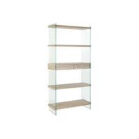 Planken DKD Home Decor 90 x 35 x 180 cm Kristal Natuurlijk Hout Transparant Hout MDF