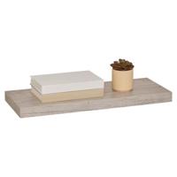 Zwevende wandplank Bassline - bruin eiken - 60 cm - hout - boekenplank - muurplank
