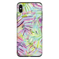 Tropical Palms Blue: iPhone XS Max Tough Case
