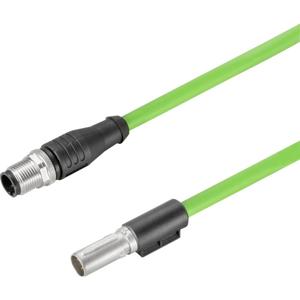 Weidmüller 2450452000 Sensor/actuator dataconnector, geassembleerd M12 Aantal polen (sensoren): 4 Stekker, recht, Bus, recht 20.00 m 1 stuk(s)