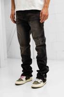 Project x Paris Flared Jeans Heren Zwart - Maat XL - Kleur: Donkergrijs | Soccerfanshop