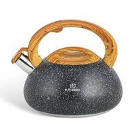 Edenberg Black Line - Luxe RVS Fluitketel - 3.0 liter - Zwart - thumbnail