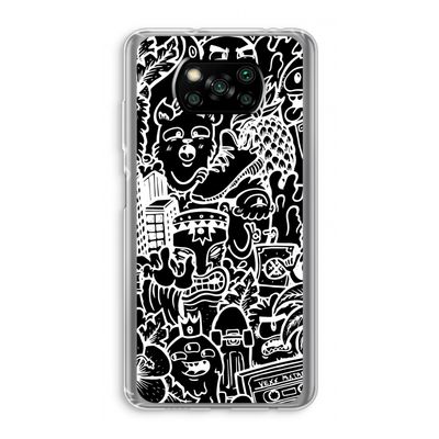 Vexx Black Mixtape: Xiaomi Poco X3 NFC Transparant Hoesje