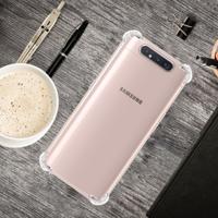 Voor Samsung Galaxy A80/A90 vierhoek anti-drop ultradunne transparante TPU telefoon geval
