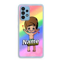 Chibi Maker man: Samsung Galaxy A52 Transparant Hoesje