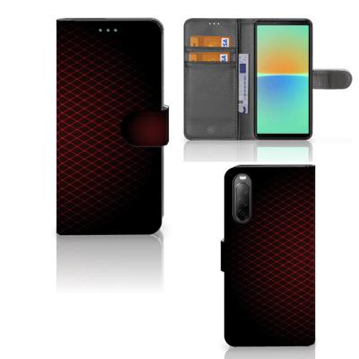 Sony Xperia 10 IV | Telefoon Hoesje | Geruit Rood