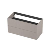 INK - Onderkast 2L Gelakt Gefreesd Tbv Greep - 1000x450x520 Mm - Kasjmier Grijs