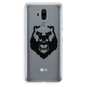 Angry Bear (black): LG G7 Thinq Transparant Hoesje