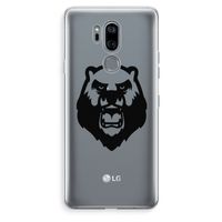 Angry Bear (black): LG G7 Thinq Transparant Hoesje