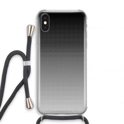 Musketon Halftone: iPhone X Transparant Hoesje met koord