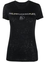 Philipp Plein t-shirt à ornements strassés - Noir - thumbnail