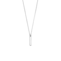 Ketting Ovale hanger zilver 1,5 mm 42 + 3 cm - thumbnail