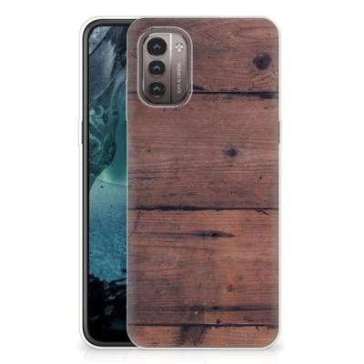 Nokia G21 | G11 | Bumper Hoesje | Old Wood