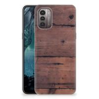 Nokia G21 | G11 | Bumper Hoesje | Old Wood