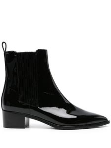 Scarosso bottines chelsea Olivia 40 mm à fini verni - Noir