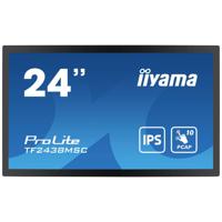 Iiyama 23,8 Bonded PCAP Touchscreen monitor Energielabel: E (A - G) 60.5 cm (23.8 inch) 1920 x 1080 Pixel 16:9 5 ms HDMI, DisplayPort, USB-A 3.2 Gen 1 IPS LED