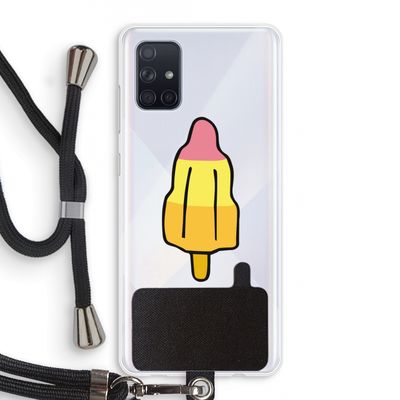 Raketijsje: Samsung Galaxy A71 Transparant Hoesje met koord