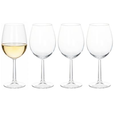 Wijnglazen - 8x stuks - 430ml - glas - transparant - witte wijnglazen Wijnglazen - 8x stuks - 430ml - glas - transparant - witte wijnglazen