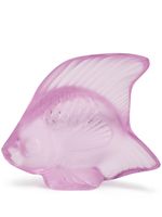 Lalique sculpture Fish en cristal - Rose