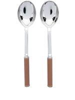 Ralph Lauren Home serveurs à salade Wyatt en acier inoxydable (lot de deux) - Argent
