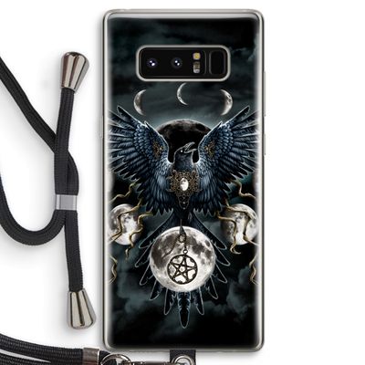 Sinister Wings: Samsung Galaxy Note 8 Transparant Hoesje met koord