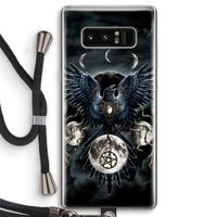 Sinister Wings: Samsung Galaxy Note 8 Transparant Hoesje met koord