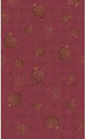 Duni dunicel tafelkleed gilded bauble 138x220cm bordeauxrood 1 stuks