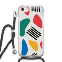 Illustratieve pop 1: iPhone 8 Transparant Hoesje met koord